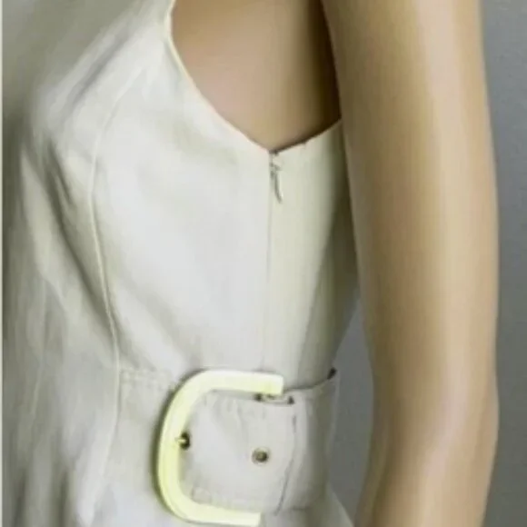 Stella McCartney Creme Sleeveless Dress Backless last day of sale January 30